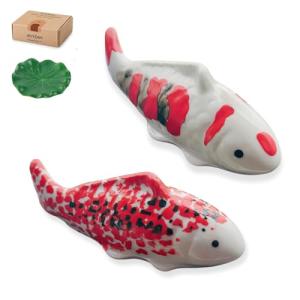 JINYEAH Ceramic Floating Koi Fish for Ponds