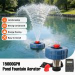 750W Floating Pond Fountain Aerator Pump 15000 GPH