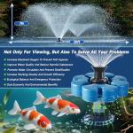 Powerful 1HP Pond Fountain Pump with Traction Ropes