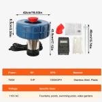 750W Floating Pond Fountain Aerator Pump 15000 GPH
