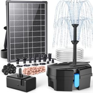 Solar Fountain Pump with Filter Kit for Ponds
