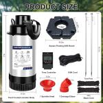 750W Floating Pond Fountain Aerator Pump 15000 GPH