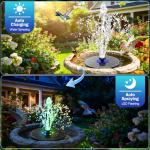 3.5W Solar Floating Fountain with RGB Lights