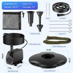 LED Floating Pond Fountain with 3 Spray Options