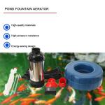 Stainless Steel Floating Pond Fountain Aerator 15000 GPH