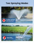 1HP Floating Pond Fountain Aerator with 2 Nozzles