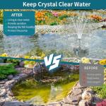 Solar Pond Filter and Pump with Battery Backup