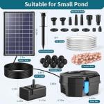 Solar Pond Filter and Pump with Battery Backup