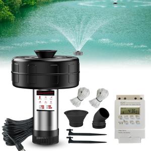 1HP Pond Fountain Aerator with Stainless Steel Pump