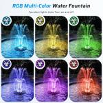 Anfraer LED Floating Pond Fountain, 660GPH