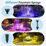Anfraer LED Floating Pond Fountain, 660GPH