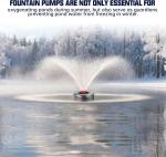 750W Floating Pond Fountain Aerator Pump System