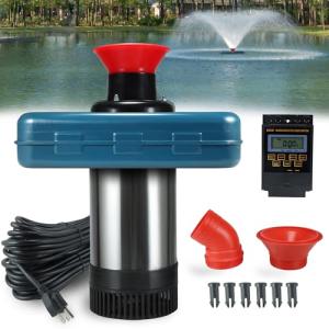 1HP Floating Pond Fountain Aerator with 100ft Cord