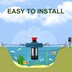 1HP Floating Pond Fountain Aerator with 100ft Cord