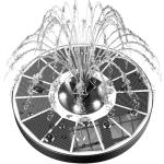 Solar Floating Fountain with 7 Nozzles - White