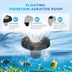Floating Fountain Pump for Large Ponds, 5000GPH