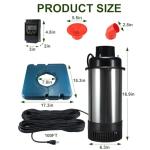 1HP Floating Pond Fountain Aerator with 100ft Cord