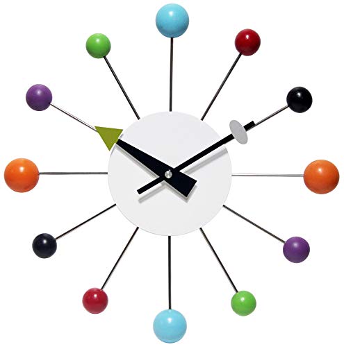 15 inch Midcentury Modern Starburst Wall Clock