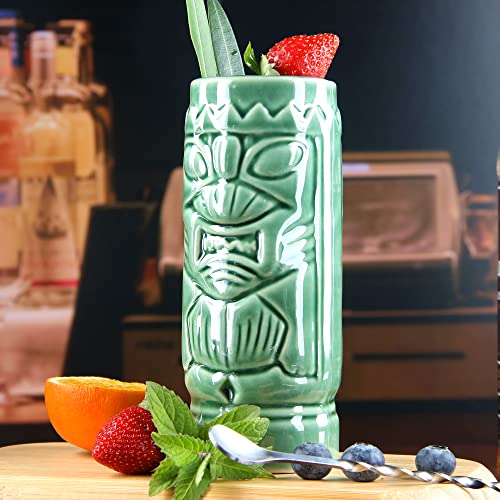 Hawaiian Tiki Mug Cocktail Set