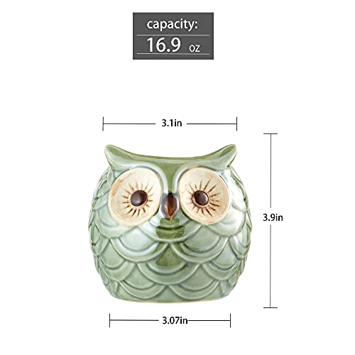 Coconut & Owl Ceramic Tiki Mug Set