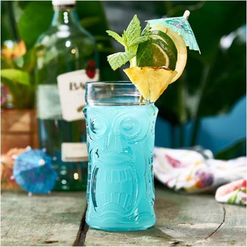 Screaming Tiki Cooler Glasses & Picks Set