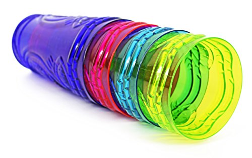 12 Tiki Cups - Vibrant Reusable Drinkware Set