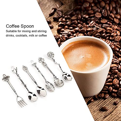 Vintage Zinc Alloy Teaspoon Set for Home and Cafe