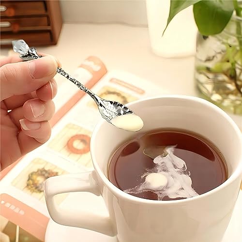 Vintage Zinc Alloy Teaspoon Set for Home and Cafe
