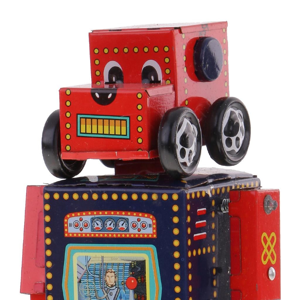 Retro Walking Search & Robot Clockwork Mechanical Tin Toys