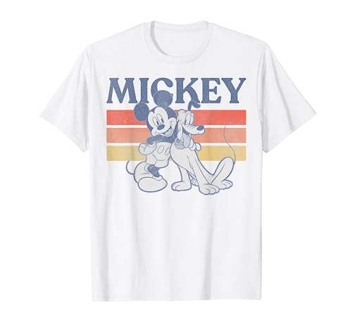 Retro Disney Mickey and Pluto T-Shirt
