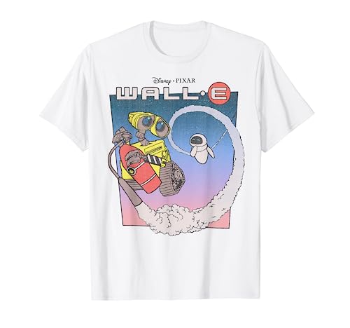 Wall-E & Eve Retro Distressed T-Shirt