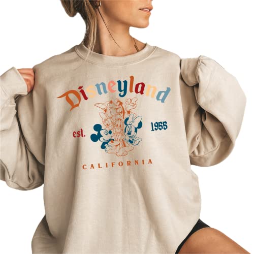 Disneyland Est. 1955 Sweatshirt with Mickey & Friends
