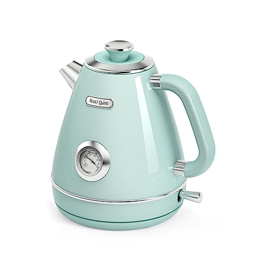 Mint Green Electric Tea Kettle with Thermometer