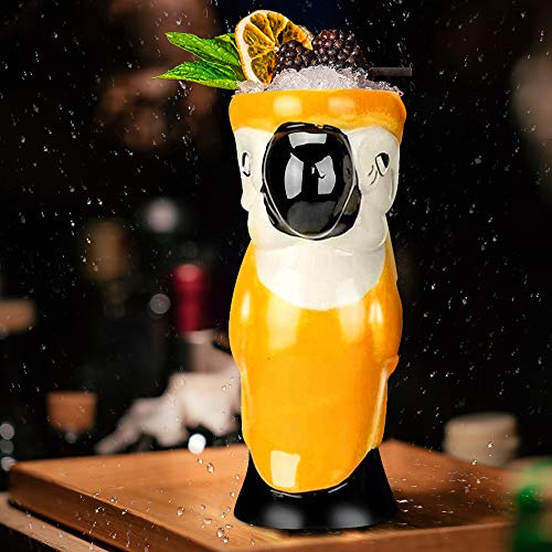Hawaiian Tiki Cocktail Glass Set - 4 Pieces