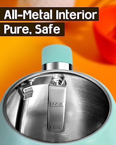 Mint Green Electric Tea Kettle with Thermometer