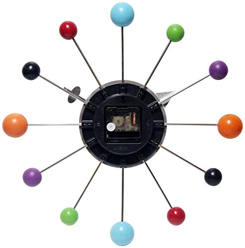 15 inch Midcentury Modern Starburst Wall Clock