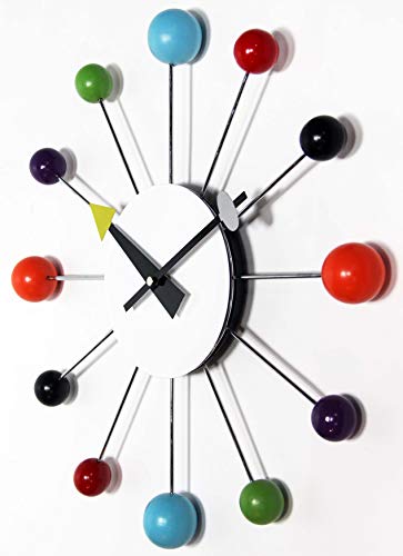 15 inch Midcentury Modern Starburst Wall Clock