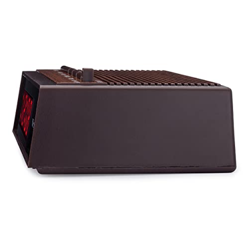 Westclox Retro Wood-Style Super Bright Alarm Clock