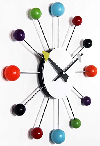 15 inch Midcentury Modern Starburst Wall Clock