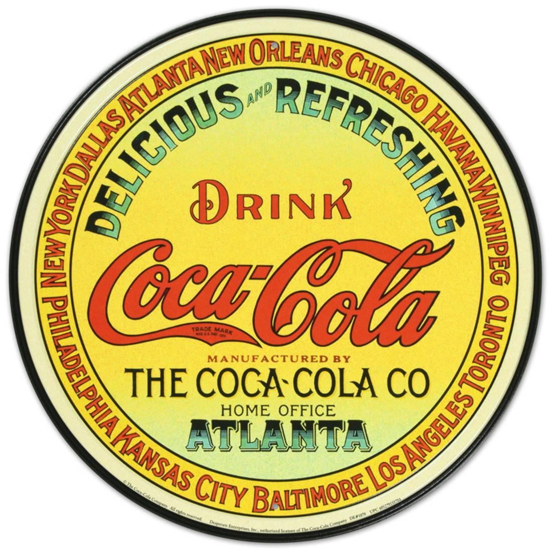 Desperate Enterprises Coca-Cola Tin Sign - 12x12