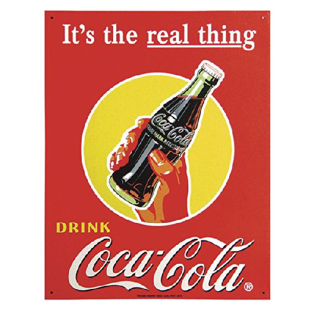 CocaCola Tin Sign 12.5x16 Sold by Art.Com
