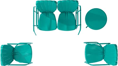 Turquoise Retro 4-Piece Outdoor Conversation Set