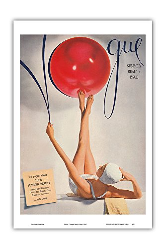 Fashion Magazine - Summer Beauty Issue - Vintage Magazine Cover by Horst P. Horst c.1941 - Master Art Print 12in x 18in
