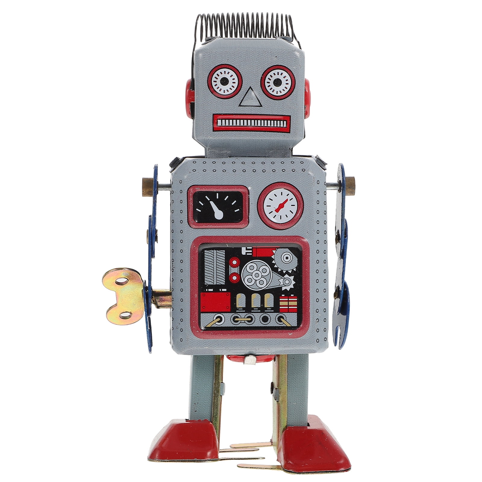 Vintage Wind-Up Robot Toy for Retro Decor
