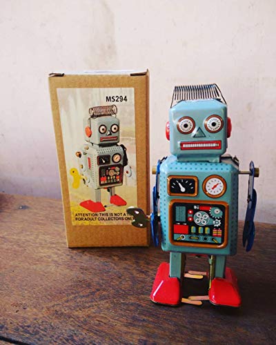 Vintage Wind-Up Robot Toy for Collectors & Fans