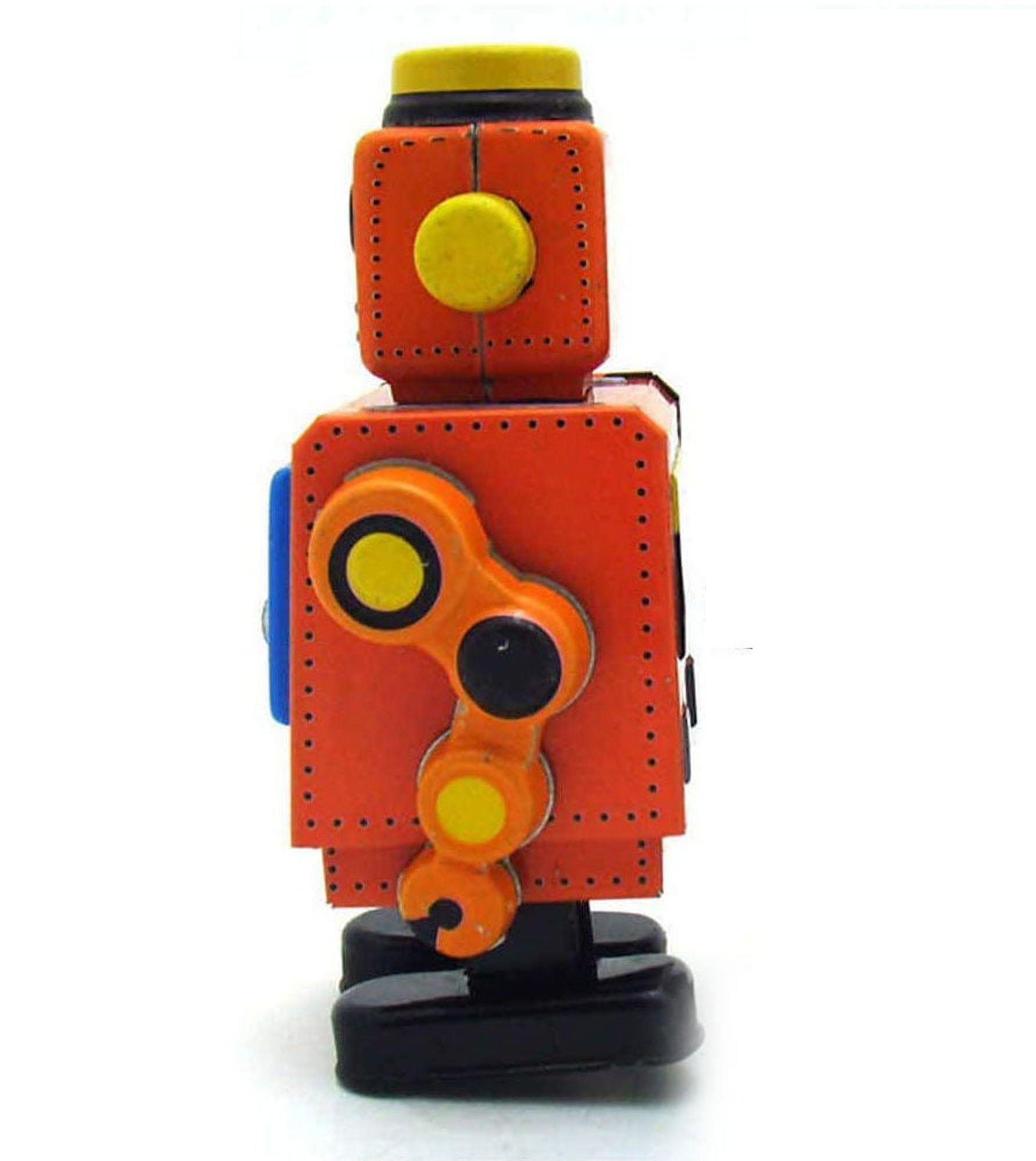 Retro Tin Robot Duo - Orange