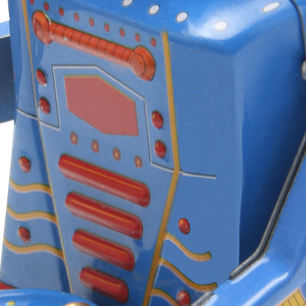 Vintage Metal Robot Toy - Wind Up Walking Collectible