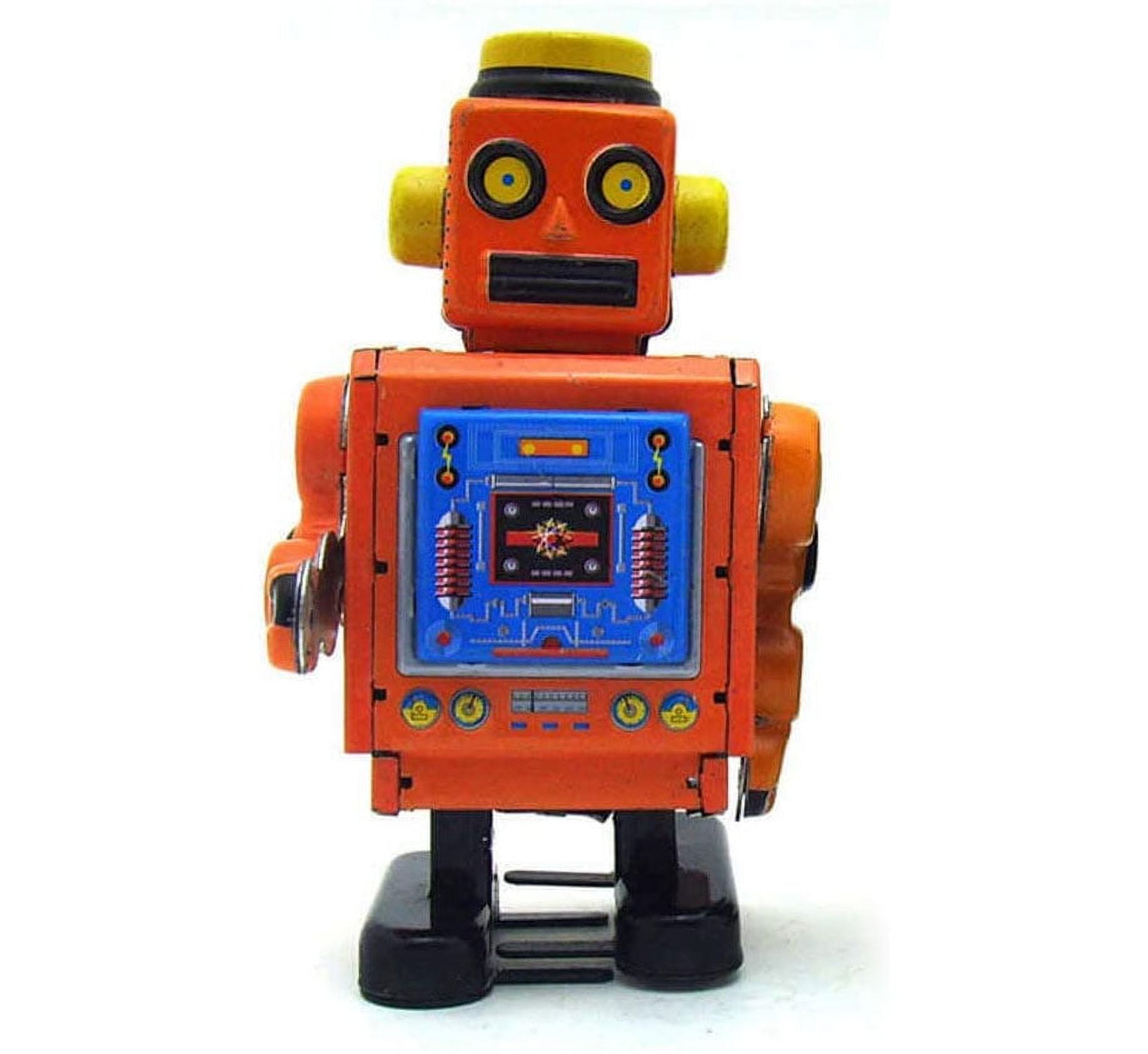 Retro Tin Robot Duo - Orange