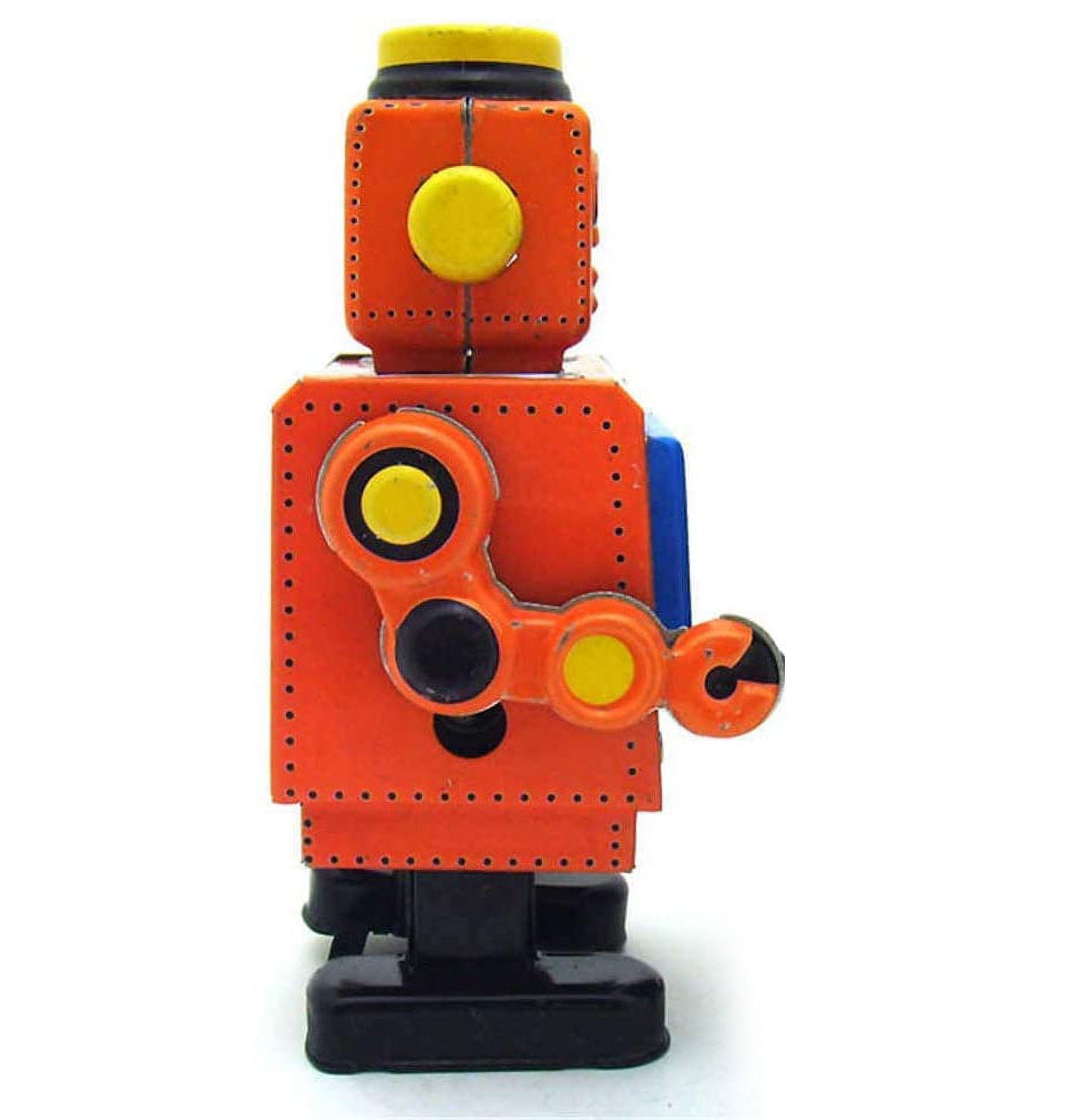 Retro Tin Robot Duo - Orange