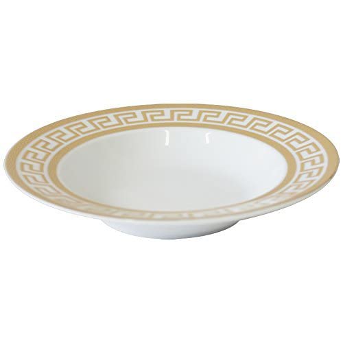 Vintage Greek Key Gold Dinnerware Set - 60 pieces